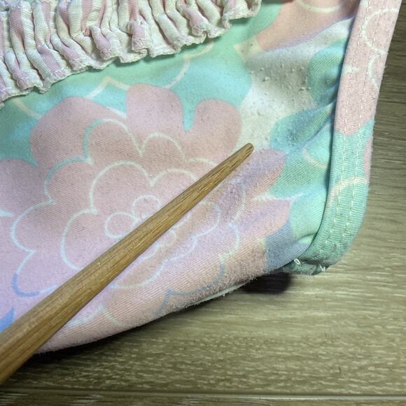 Ruffle Butts Rash Guard 2 piece Swim Suit & Gap Long Sleeve 1 piece Suit Sz 2T - Picture 4 of 9